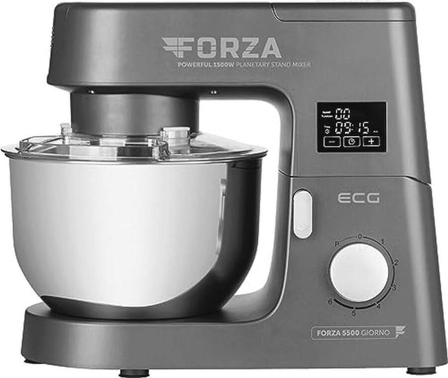 Krachtige Keukenmachine 1.500 W met 6 Snelheden en 6 5 L Mengkom