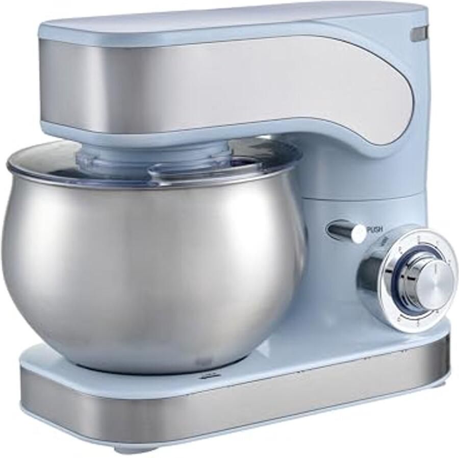 Krachtige Keukenmachine 1600 Watt met 6 5L RVS Kom en 6 Snelheden