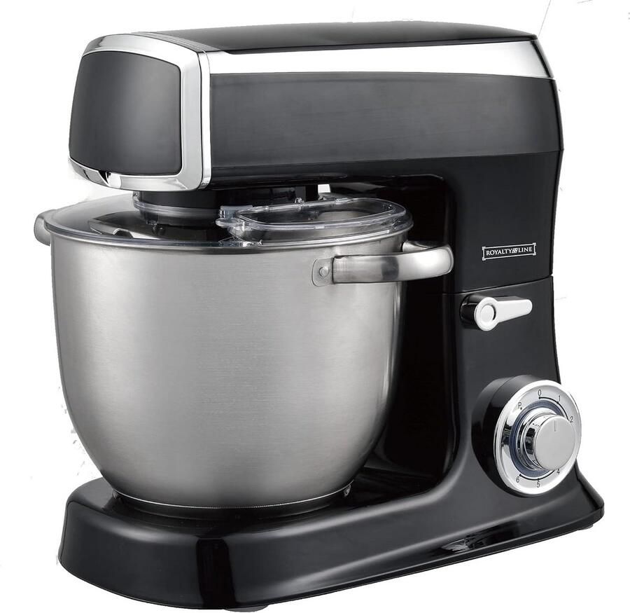 Krachtige Keukenmachine 2100W met 7.5L RVS Kom en Accessoires Zwart