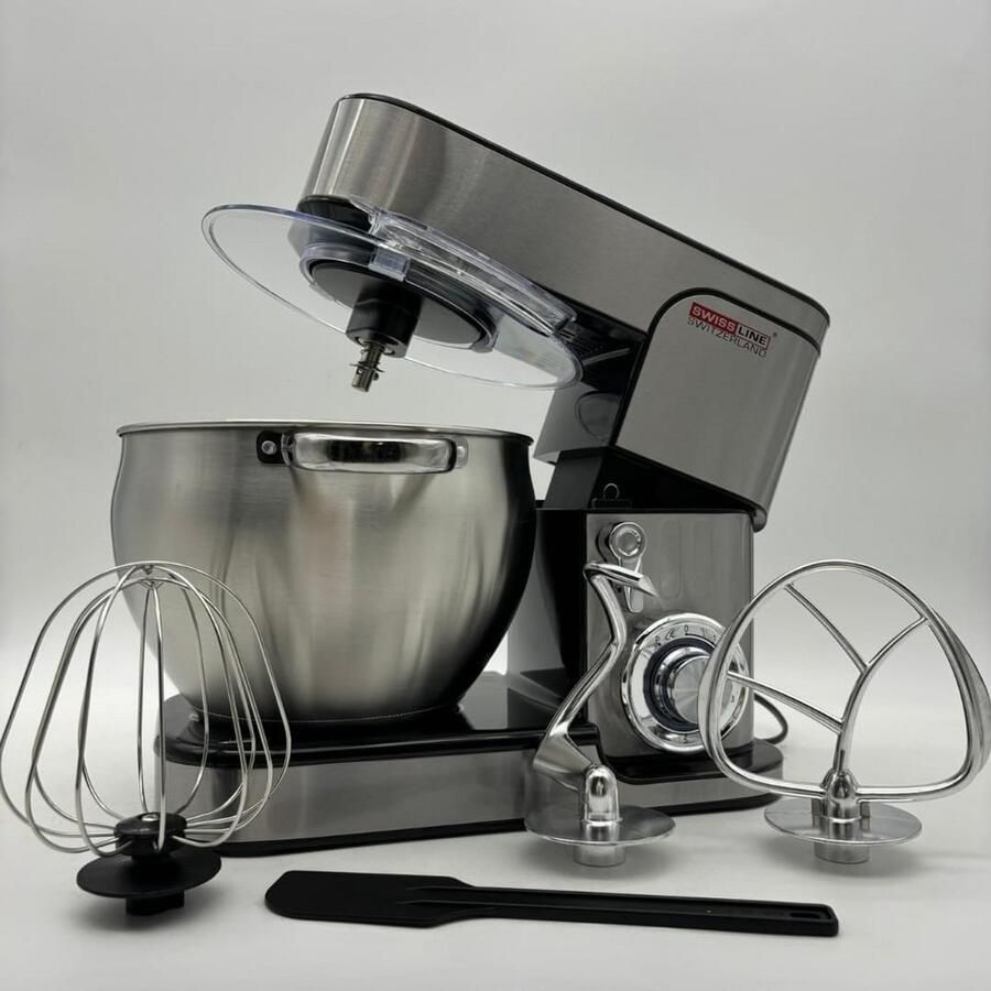 Krachtige Keukenmachine RVS 12L 2800W Professionele Mixer met Digitaal Scherm