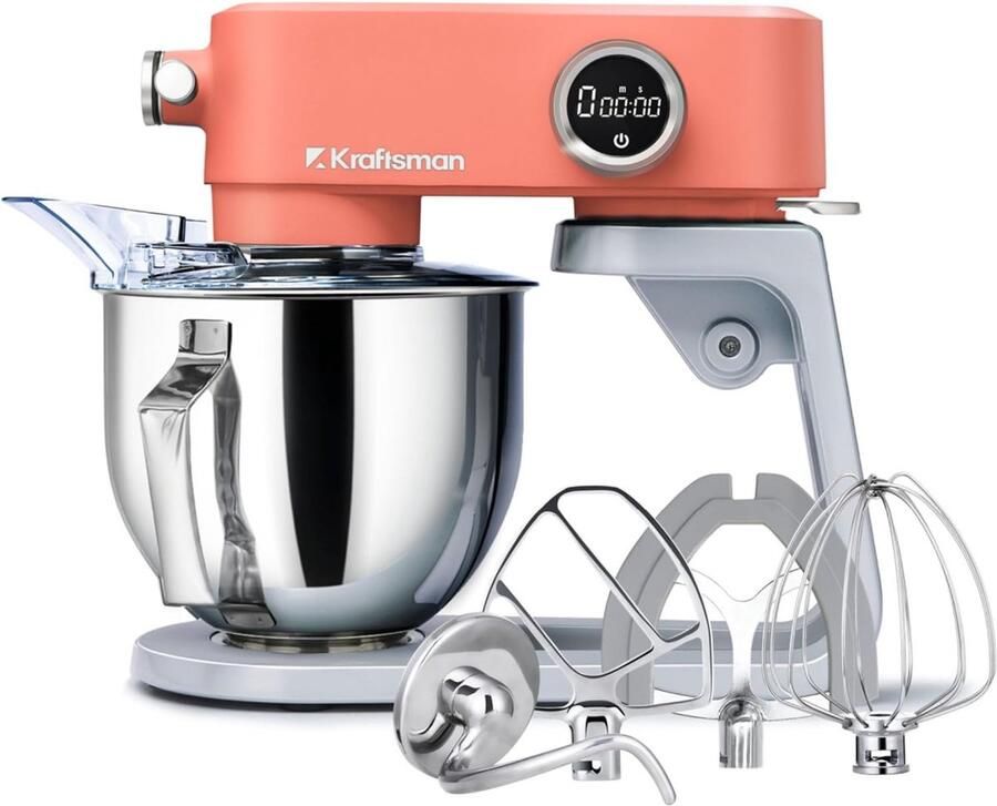Krachtige Keukenmachine Volledig Metaal met 5 Liter Capaciteit en Timer