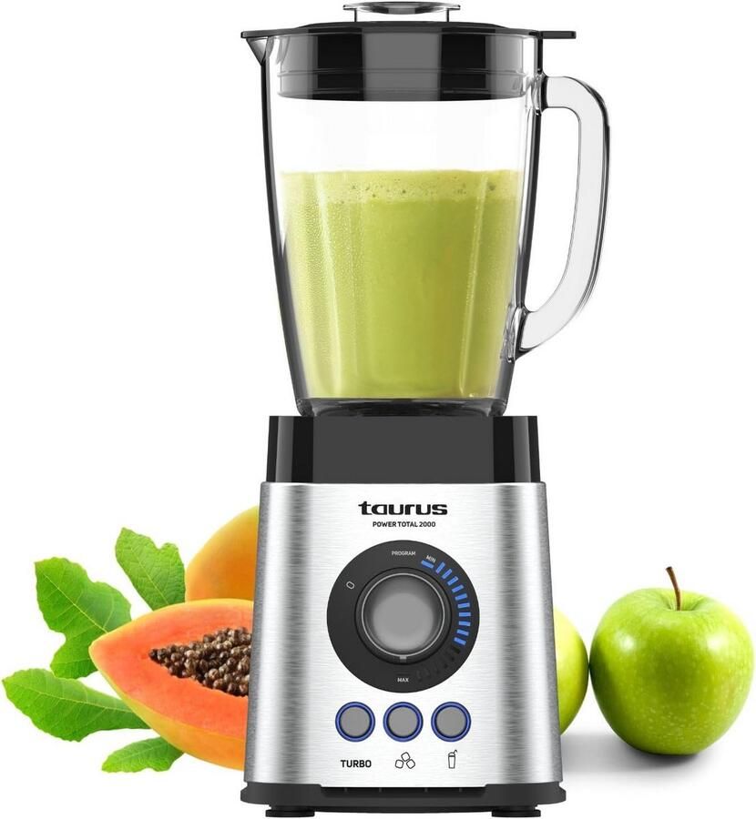 Krachtige Keukenmixer 2000W Blender met IJscrusher en Smoothiefunctie