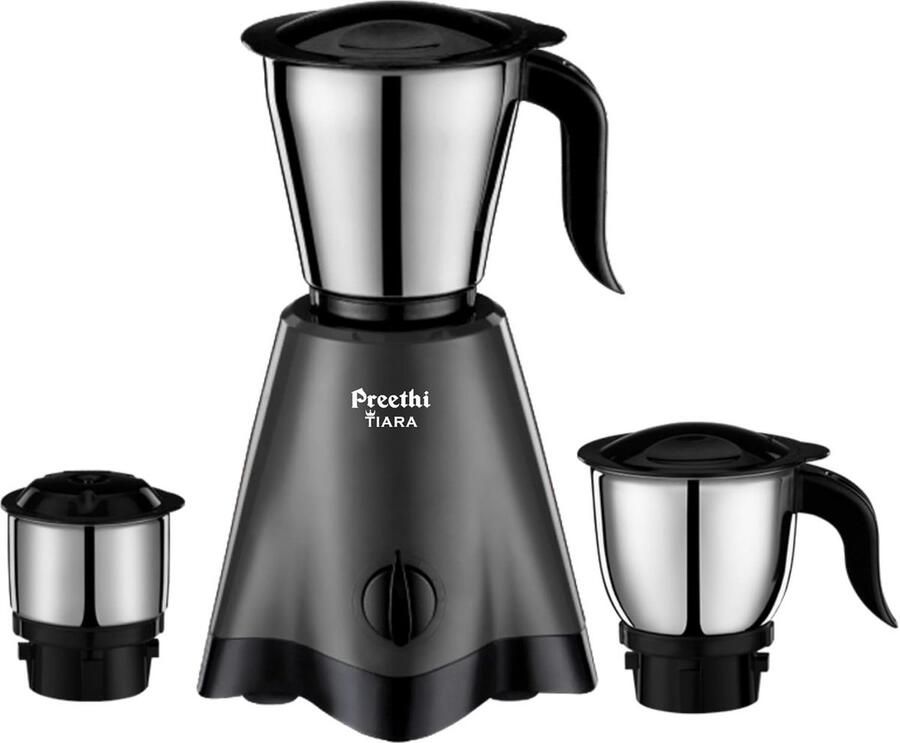 Krachtige Mixer Grinder met 3 RVS Potten 500W Ideaal voor Malen en Blenden