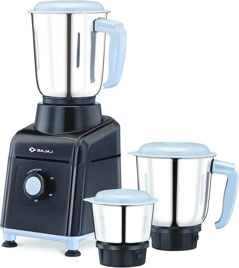 Krachtige Mixer Molen met 3 Glazen (500W) Zwart