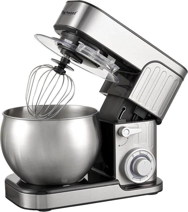 Krachtige Planetaire Keukenmachine 1300W met RVS Kom 6L Kneedmachine Mixer en Garde