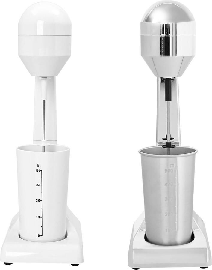 Krachtige RVS Milkshake Maker met 2 Snelheden voor Drankjes en Smoothies