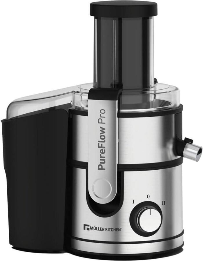 Krachtige Sapcentrifuge met 1000W Motor en Brede Vulopening voor Groenten en Fruit