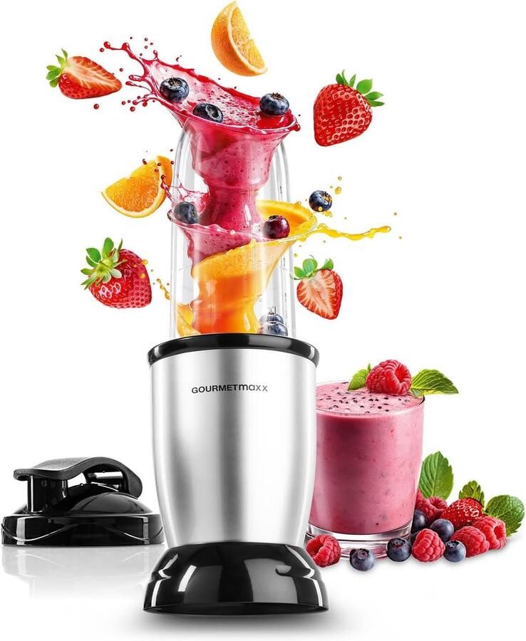 Nutrition Blender Smoothie Maker Gezonde Drankjes Maken Krachtige 500W Motor 700 ml Kan Zilver Zwart