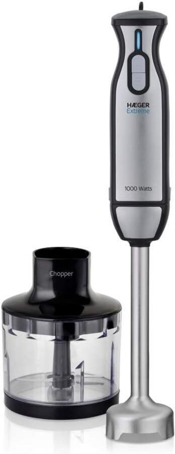 Krachtige Staafmixer 1000W met Hakmolen Eenvoudige Bediening en RVS As