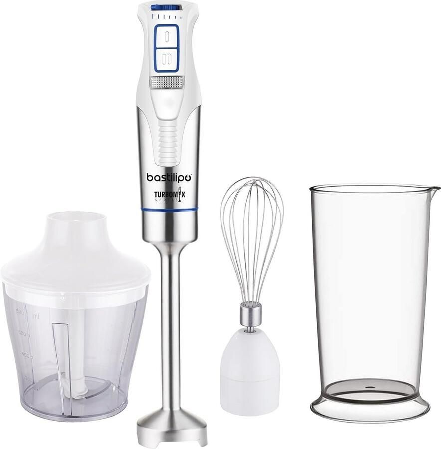 Krachtige Staafmixer 1200 W met Accessoires Ideaal voor Mixen en Hakken