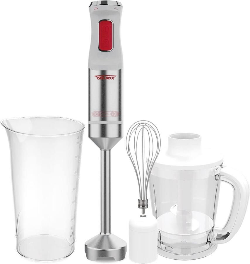 Dompelmixer Staafmixer Keuken Assistentie Krachtige 1500W Motor 1000ml Beker Zwart