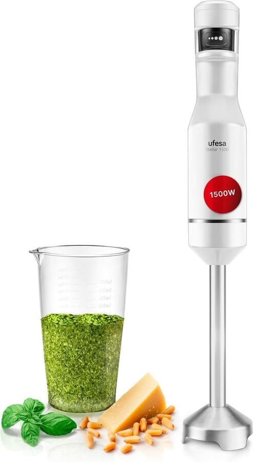 Krachtige Staafmixer 1500W met Variabele TouchSpeed Controle en Digitaal Display