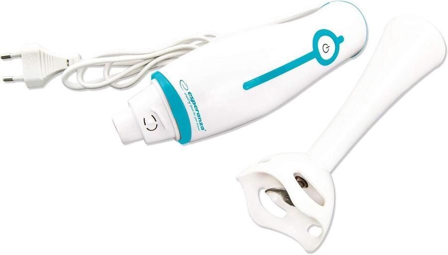 Krachtige Staafmixer 250W Wit Zwart Ideaal voor Smoothies en Soepen