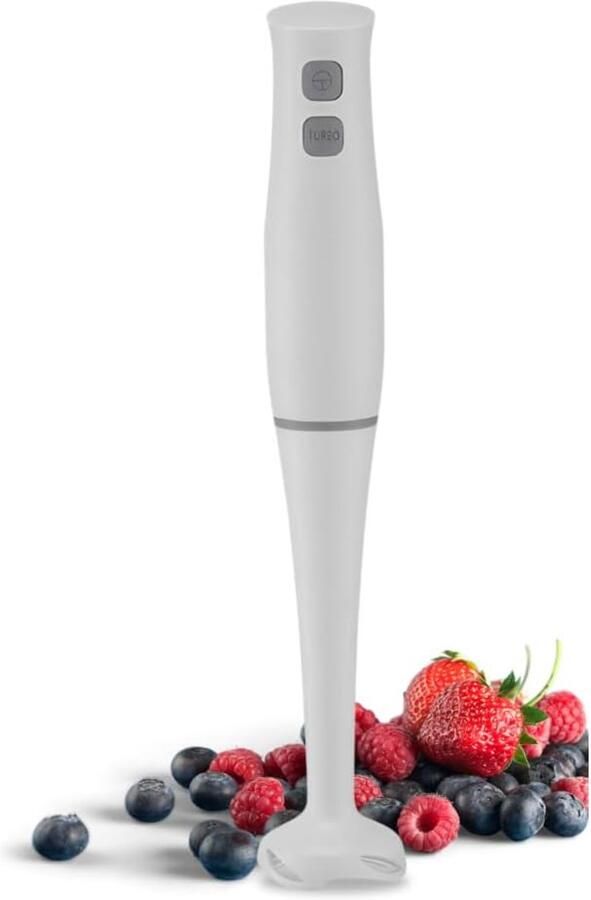 Krachtige Staafmixer 400 Watt met Traploze Snelheid en Hakmolen voor Babyvoeding