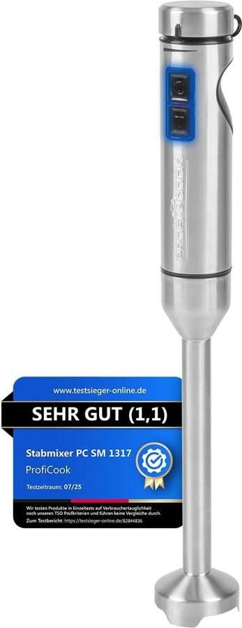 Krachtige Staafmixer met 1000W Motor en IJscrush Functie