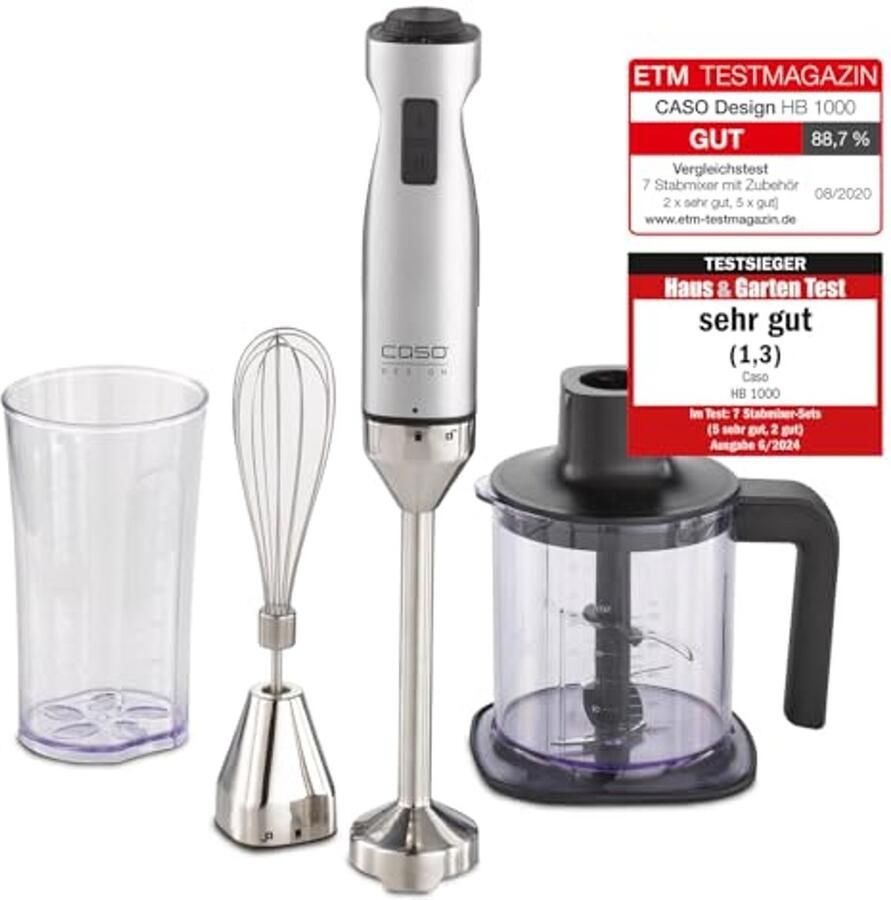 Krachtige Staafmixer met Accessoires 1000 Watt Ergonomisch en Veelzijdig