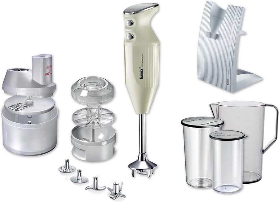 Krachtige Staafmixer Set met Accessoires voor Bakken en Koken Zwitserse Kwaliteit