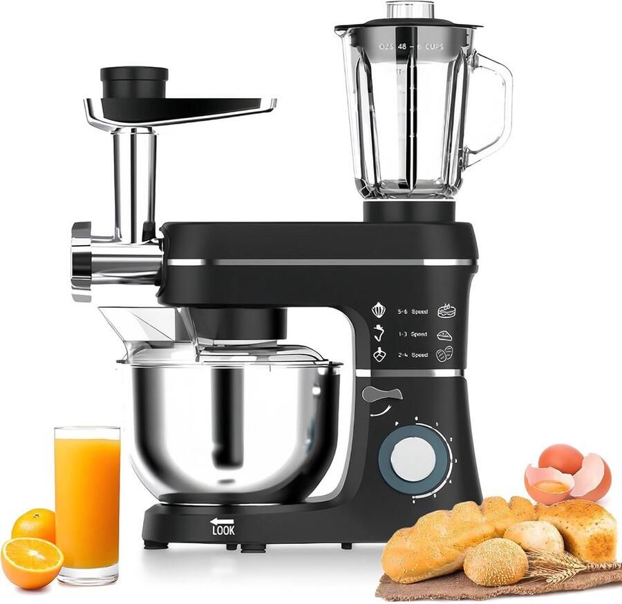 Krachtige Staande Keukenmixer 10L met 5-in-1 Accessoires