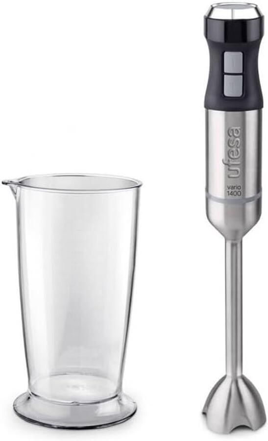 Staafmixer Mixer Keuken Eten Bereiden 1400W Vermogen XL Voet Inox
