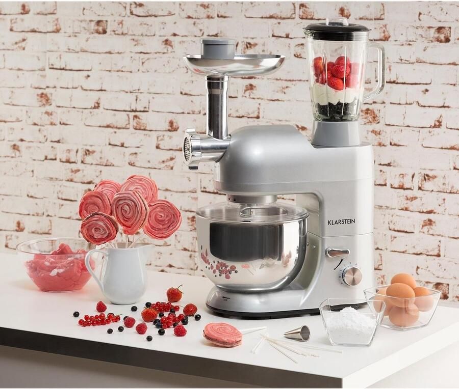 Krachtige Universele Keukenmachine met Planetaire Mixer Vleesmolen en Blender