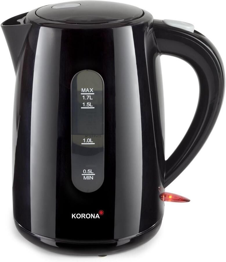 Krachtige Waterkoker 1 7 Liter Zwart met 360° Draaivoet en Automatische Uitschakeling