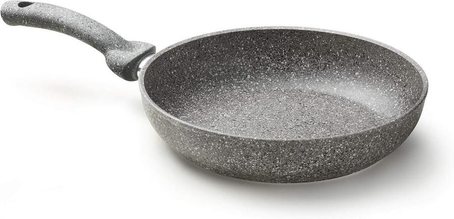 Krasbestendige Koekenpan met Steenlook Antiaanbaklaag Diameter 26 cm