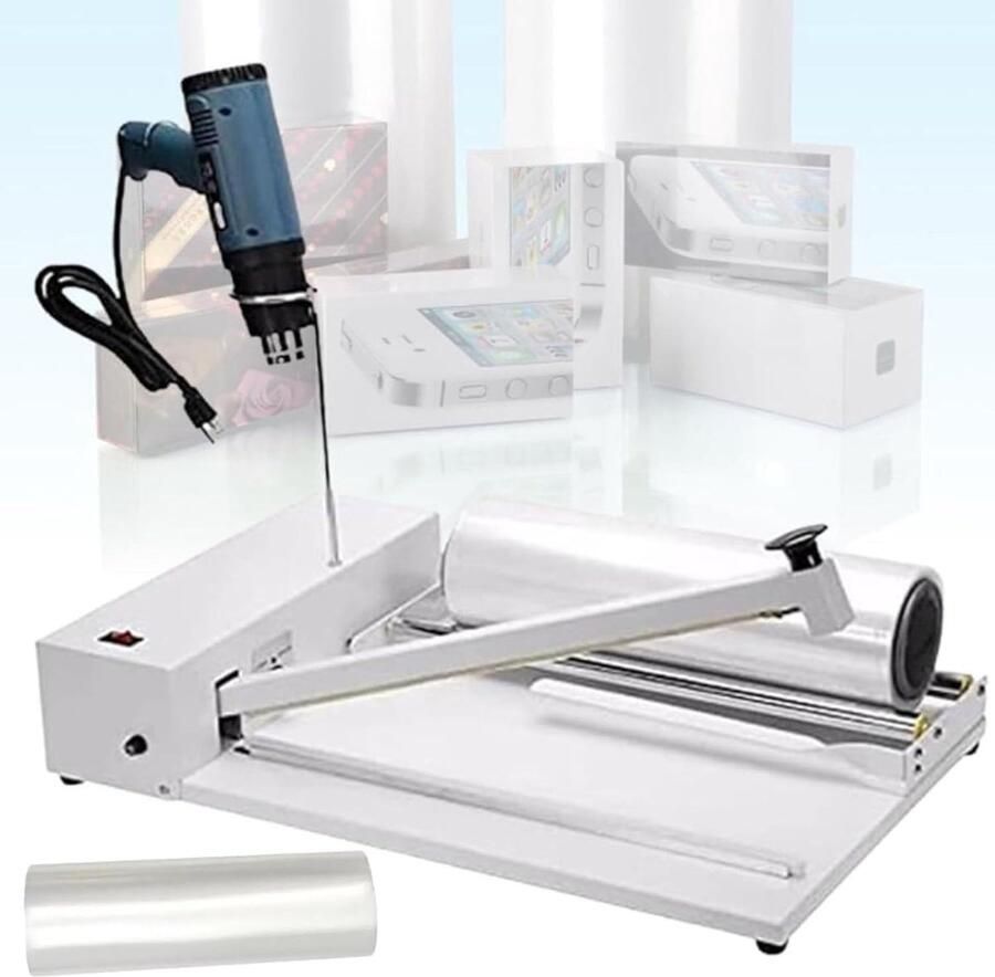 Krimp Omslagmachine Verpakkingsmachine Sealer en Verpakken Krachtig Warmtekanon 30cm Afdichting