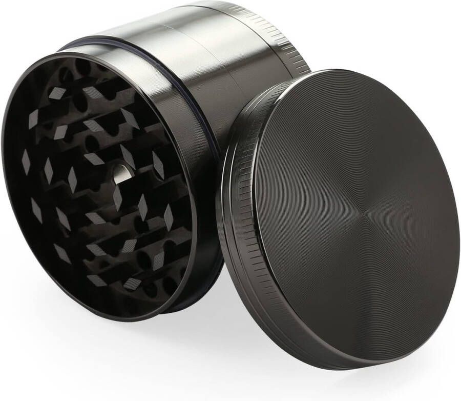 Kruidenmolen 4-delige Set 5 CM Crusher voor Gedroogde Kruiden en Specerijen Roestvrijstalen Grinder met Magnetisch Deksel
