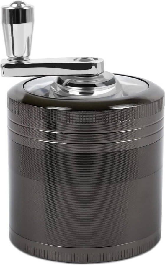 Kruidenmolen met Handslinger 4-delige Set voor Gedroogde Kruiden en Specerijen