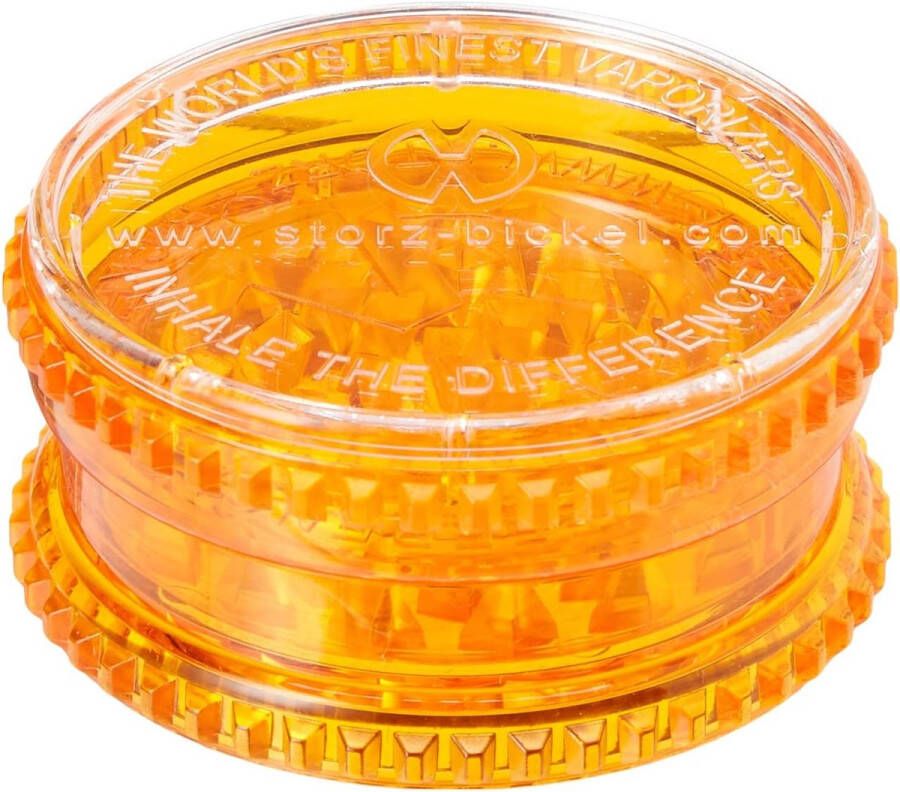 Kruidenmolen voor Vaporizer 3-delig Design met Opbergkoffer Oranje