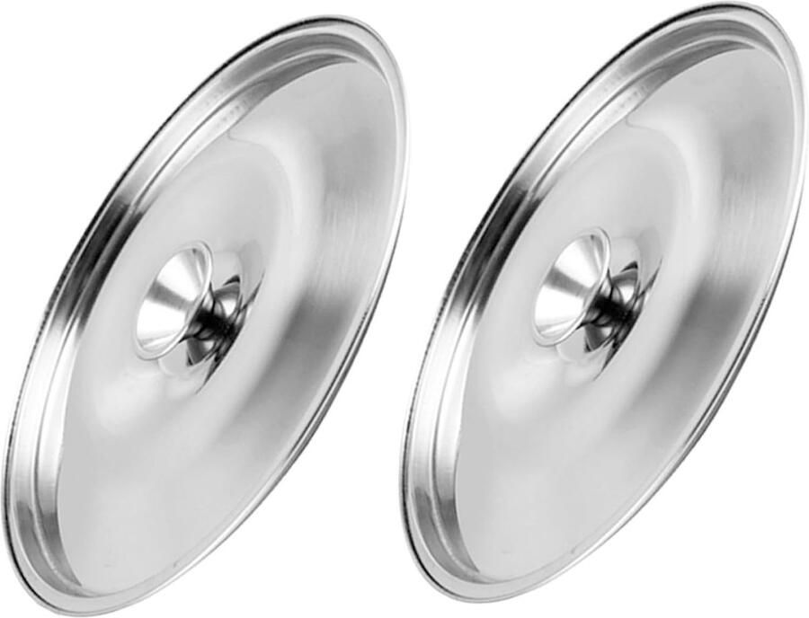 Kruidenpot Deksel Oliepot Deksel Koken met Stoom Hoge koepelvorm 14 cm diameter Zilverkleurig