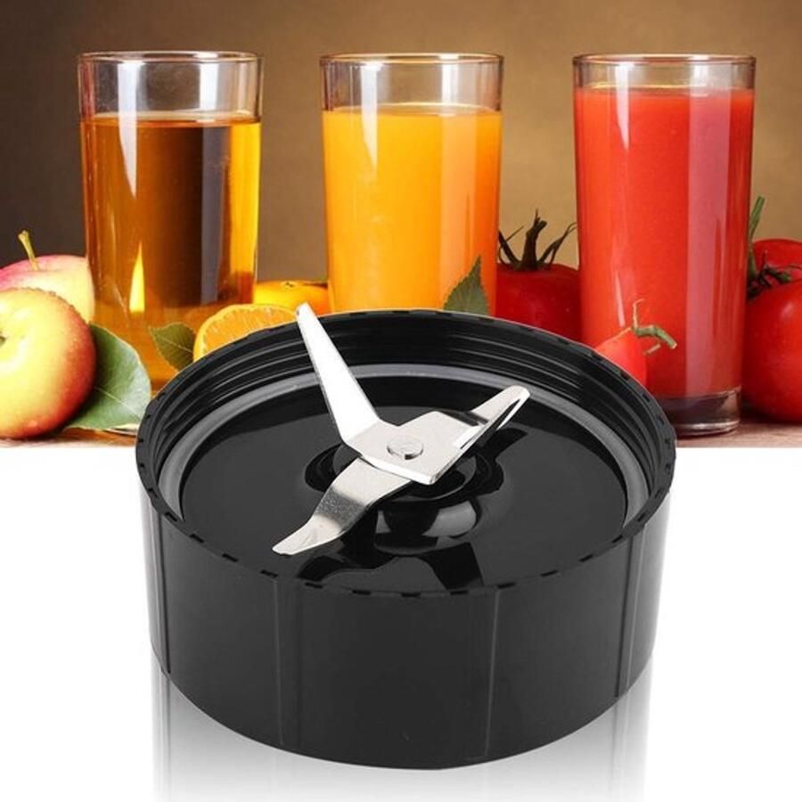 Kruisblad Vervangend Onderdeel Keukenaccessoire Roestvrij Staal Kunststof Zwart Compatibel met 250W Magic Blender Nieuw Mes