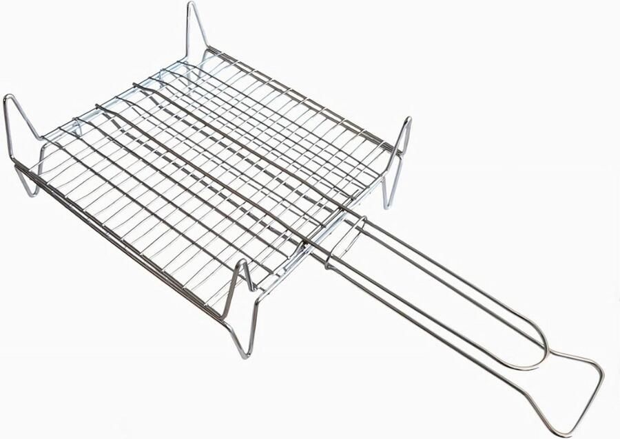 Kruisgrill Roestvrij Staal 27 x 27 cm voor BBQ Koken - Foto 2