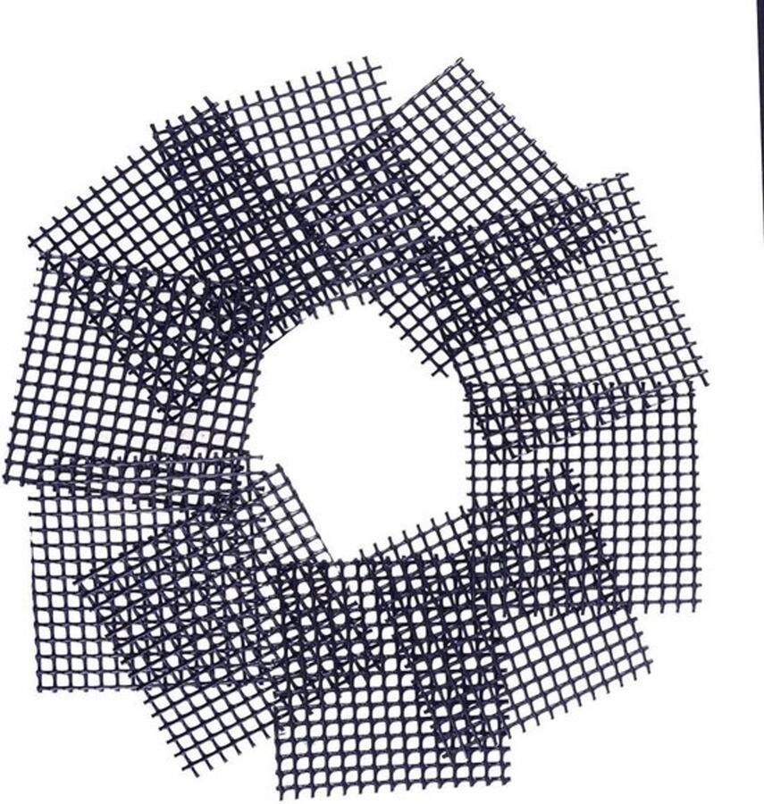 Kunststof bloempot mesh pad afdeknet voor bonsai en plantenschalen 50 stuks 5 x 5 cm