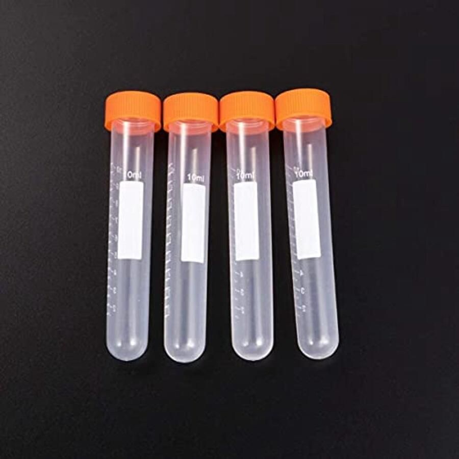 Kunststof Centrifugebuisjes 10 ml Set van 20 Gegradueerde Monsterhouder voor Laboratorium Chemie Experimenten - Foto 1