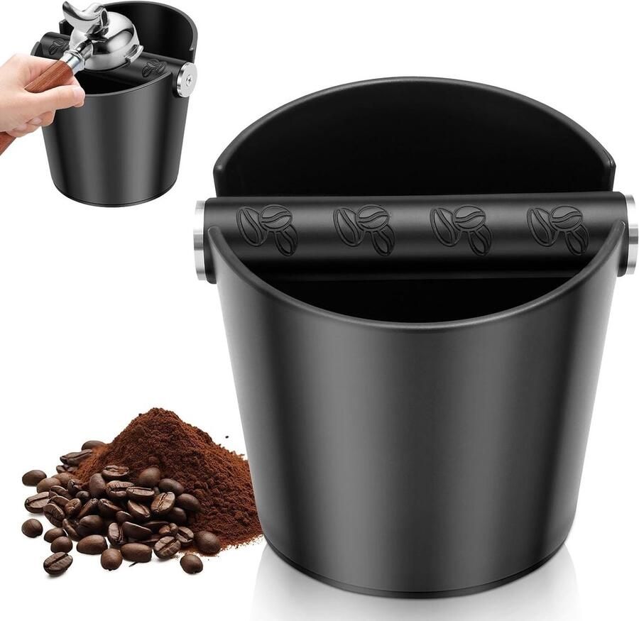 Kunststof espressomachine met afneembare stang koffieklopper en accessoires voor thuisgebruik vaatwasmachinebestendig en ideaal voor het thuiskantoor