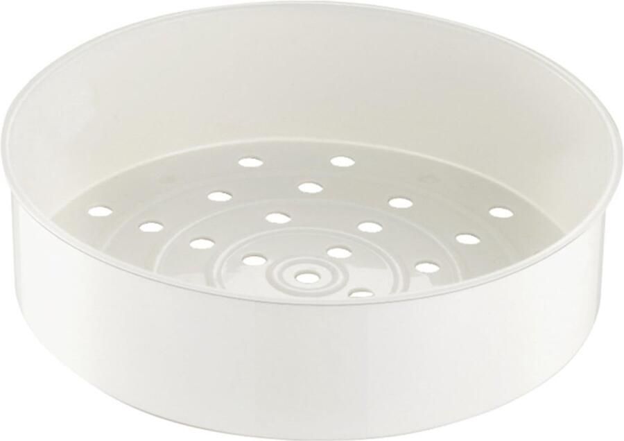 Kunststof stoomrek stoommandje van voedselveilig materiaal voor rijstkoker en warmhoudpan ivoorkleurig 2 liter (7 x 1 6 x 6 2 inch)