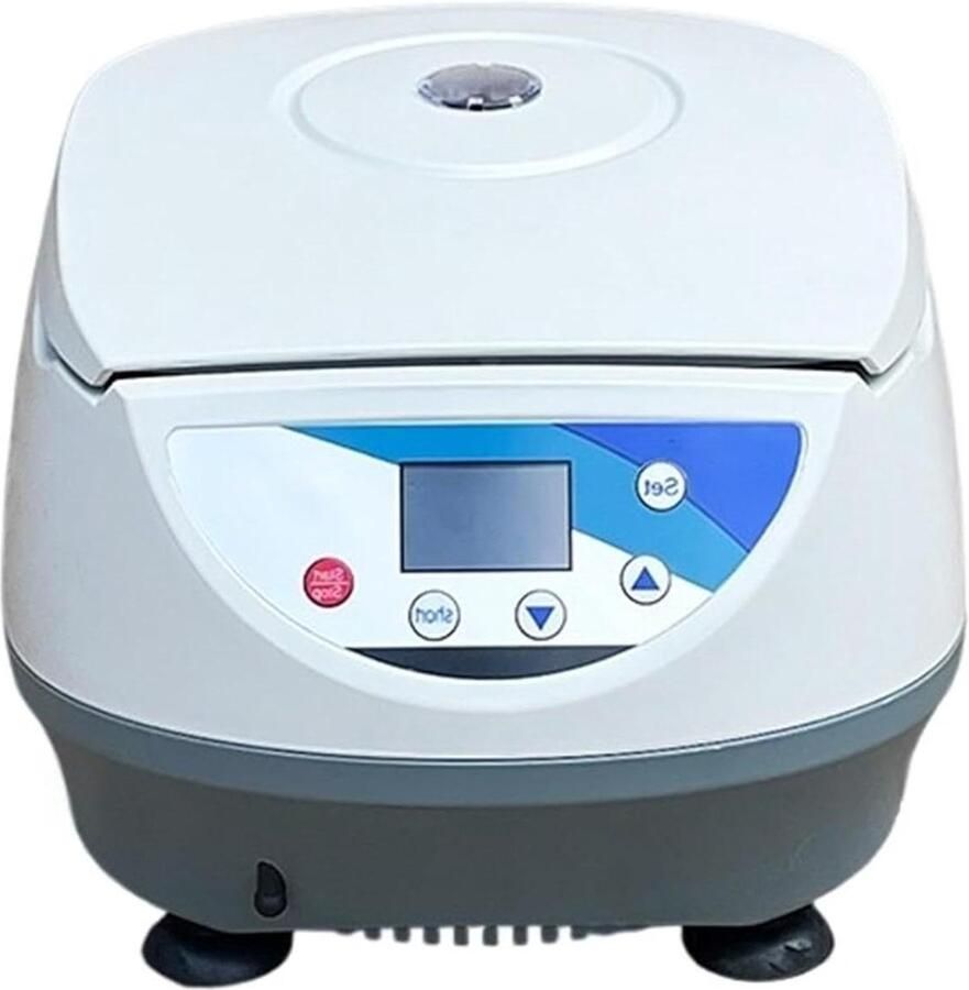Laboratorium Centrifuge Digitale Tafelmodel Efficiënte Scheiding Stille Werking 5000 Tpm Zilver