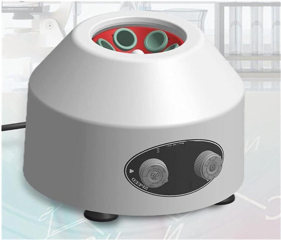 Laboratorium Centrifuge Mini Centrifuge Monsters Scheiden Motorloze Motor 15ml x 6 Grijs