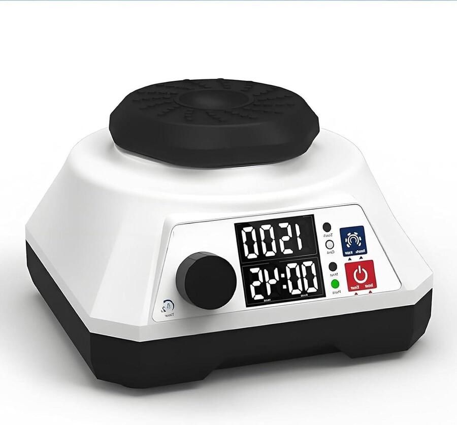Laboratorium Vortex Mixer Multifunctionele mixer Monsters mengen Traploze snelheidsregeling 4.5 mm rotatiediameter Wit