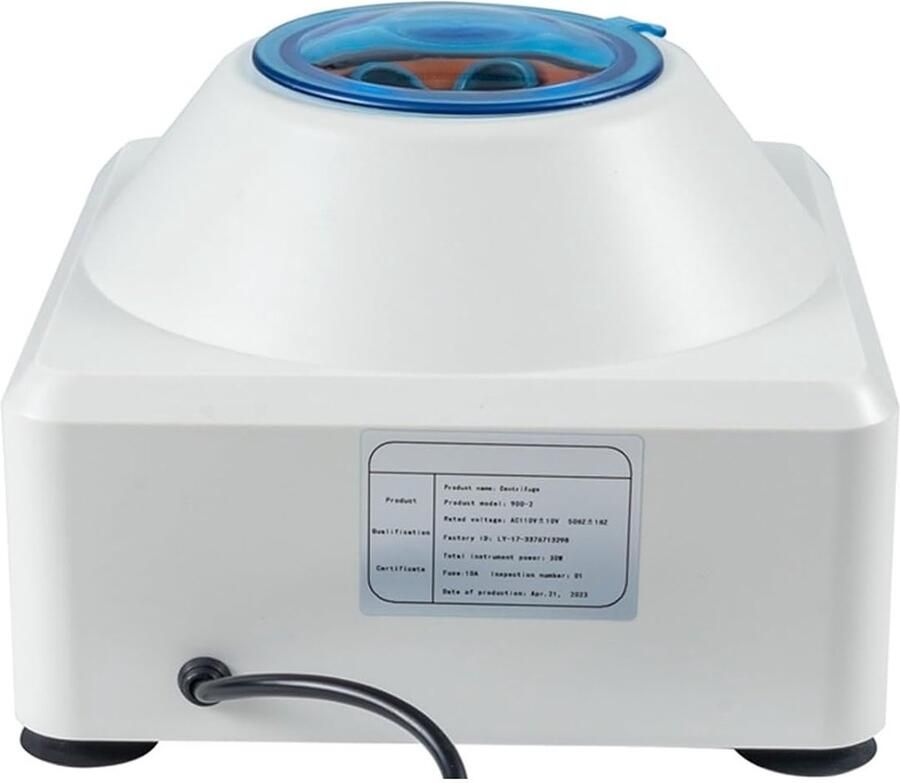 Laboratoriumcentrifuge Experimentele Instrument Scheiden van Stoffen Traploze Snelheidsregeling 6x20 ml Capaciteit Wit