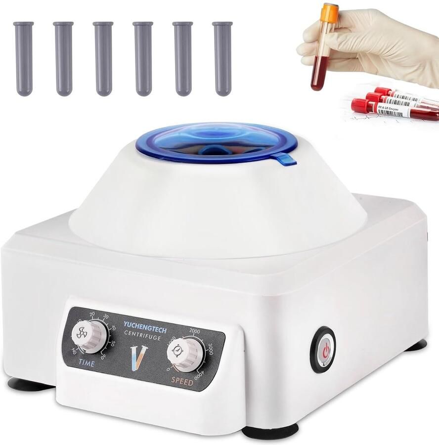 Laboratoriumcentrifuge Tafelcentrifuge Scheider Monsters Scheiden Stabiele Werking Laag Gewicht 23x26x17cm 1.7kg Wit
