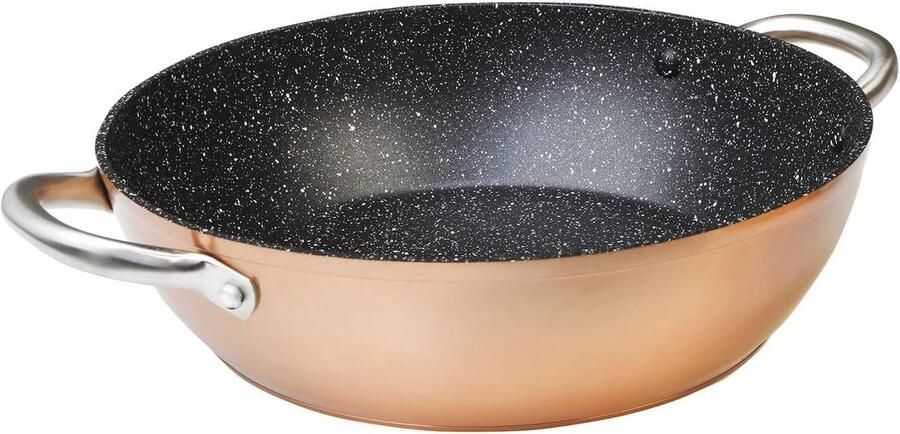 Lage Kookpan Antiaanbakpan Gezond Koken PFOA-vrij 20 cm Koper
