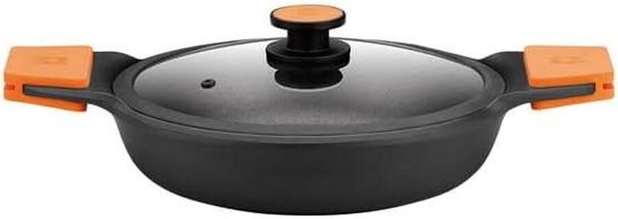 Lage Kookpan Braadpan Casserole Maaltijden Bereiden Efficiënt Plus 36 cm Aluminium