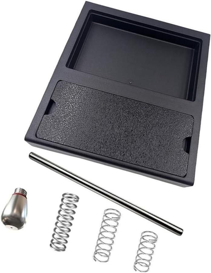 Lage Lekbak Espresso Onderdeel Koffie Maken Meer Ruimte Creëren 20 x 10 x 10 cm Zwart