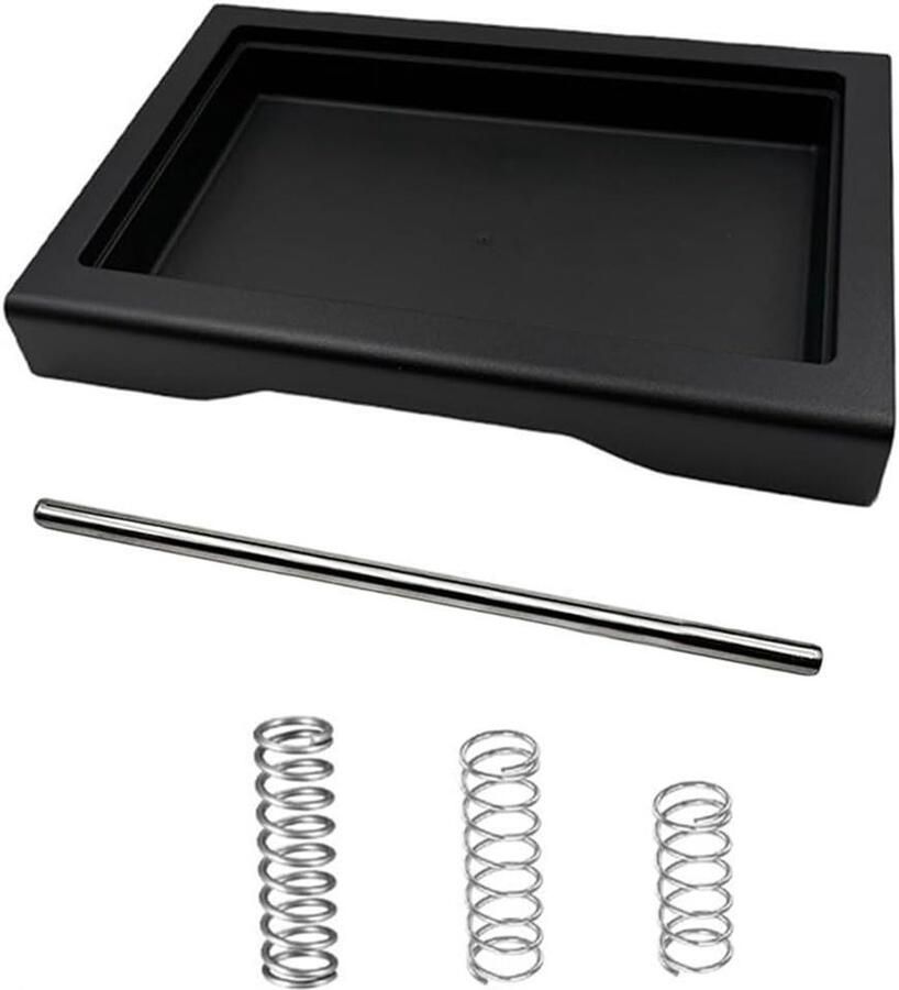 Lage lekbak Koffiemachine accessoire Koffie zetten Inclusief OPV-veren 22 x 14 x 3 cm Zwart