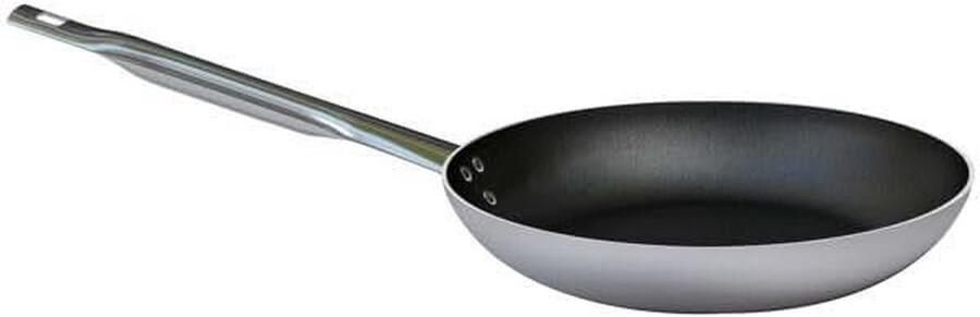 Lage pan Koekenpan plat Gerechten bakken Snelle warmteverdeling 32 cm Wit