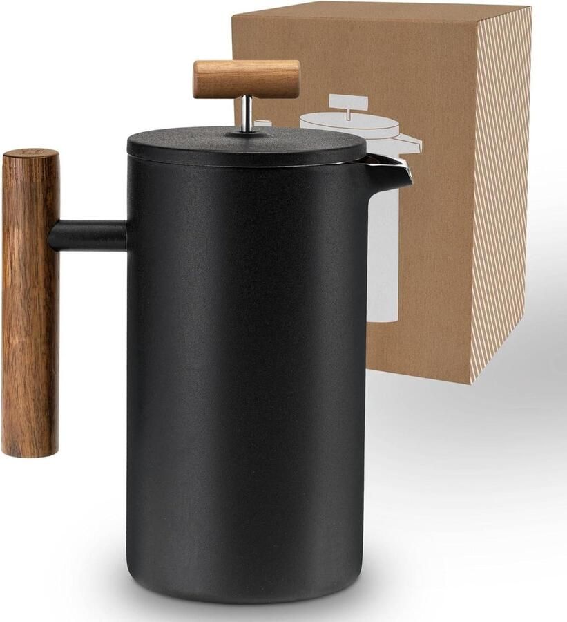 French Press Koffiezetapparaat Koffie Zetten Dubbelwandig RVS 06 Liter Nautic Night