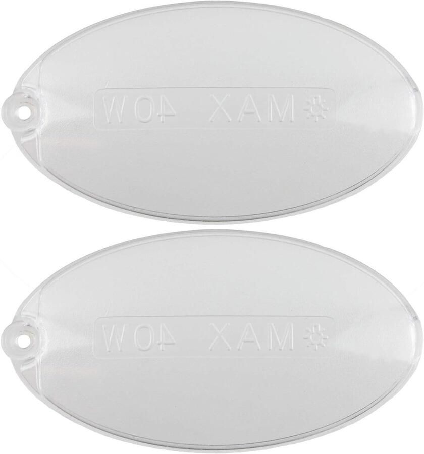 Lamp Covers Lichtdiffusers Afzuigkap Keukenverlichting Vervangen Premium Kwaliteit 56mm x 105mm Transparant