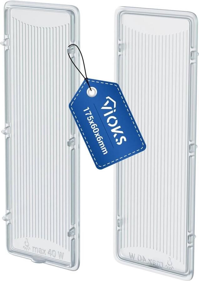 Lampafdekking 175x60mm voor afzuigkappen Vervangend onderdeel voor optimale verlichting - Foto 1